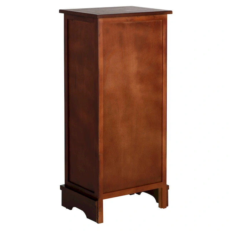 Armoire de rangement SAFAVIEH Golda, finition noire vieillie - 15,9 x 11,8 x 35 cm - 16 po L x 12 po P x 35 po H