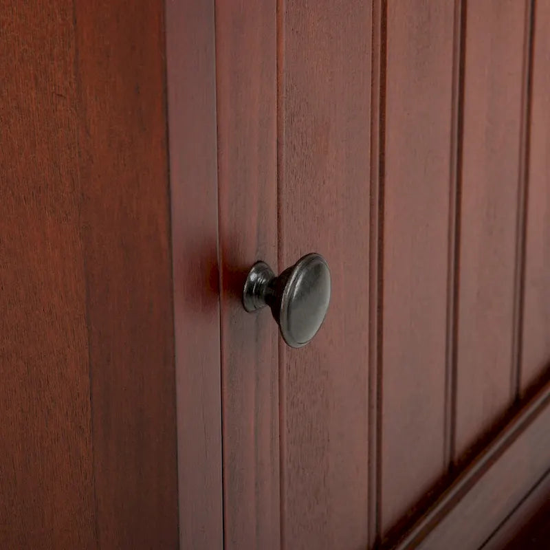 Armoire de rangement SAFAVIEH Golda, finition noire vieillie - 15,9 x 11,8 x 35 cm - 16 po L x 12 po P x 35 po H