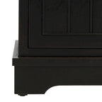 Armoire de rangement SAFAVIEH Golda, finition noire vieillie - 15,9 x 11,8 x 35 cm - 16 po L x 12 po P x 35 po H