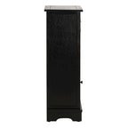 Armoire de rangement SAFAVIEH Golda, finition noire vieillie - 15,9 x 11,8 x 35 cm - 16 po L x 12 po P x 35 po H