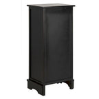 Armoire de rangement SAFAVIEH Golda, finition noire vieillie - 15,9 x 11,8 x 35 cm - 16 po L x 12 po P x 35 po H