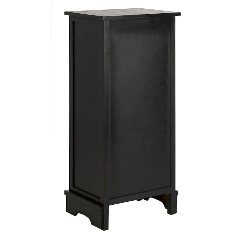 Armoire de rangement SAFAVIEH Golda, finition noire vieillie - 15,9 x 11,8 x 35 cm - 16 po L x 12 po P x 35 po H