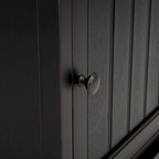 Armoire de rangement SAFAVIEH Golda, finition noire vieillie - 15,9 x 11,8 x 35 cm - 16 po L x 12 po P x 35 po H