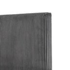 Housse de lit moderne en velours côtelé lavable pour lit queen size de Furniture of America, comprenant uniquement la tête de lit et le cadre.