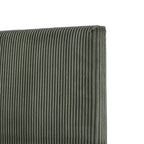 Housse de lit moderne en velours côtelé lavable pour lit queen size de Furniture of America, comprenant uniquement la tête de lit et le cadre.