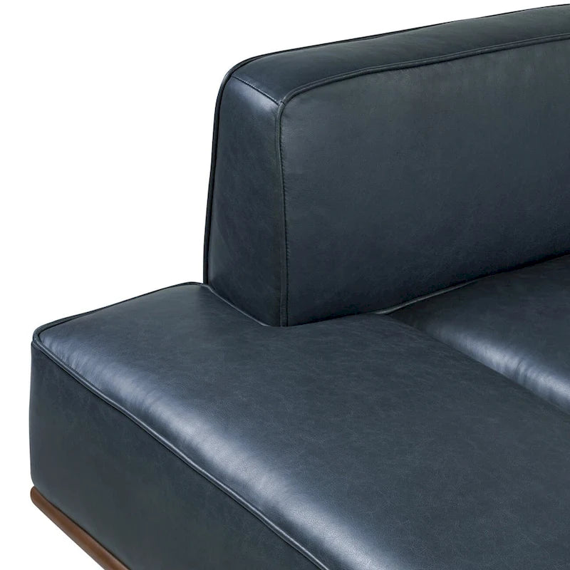 Méridienne Poly &amp; Bark Jasper - Cuir italien pleine fleur véritable