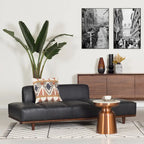 Méridienne Poly &amp; Bark Jasper - Cuir italien pleine fleur véritable