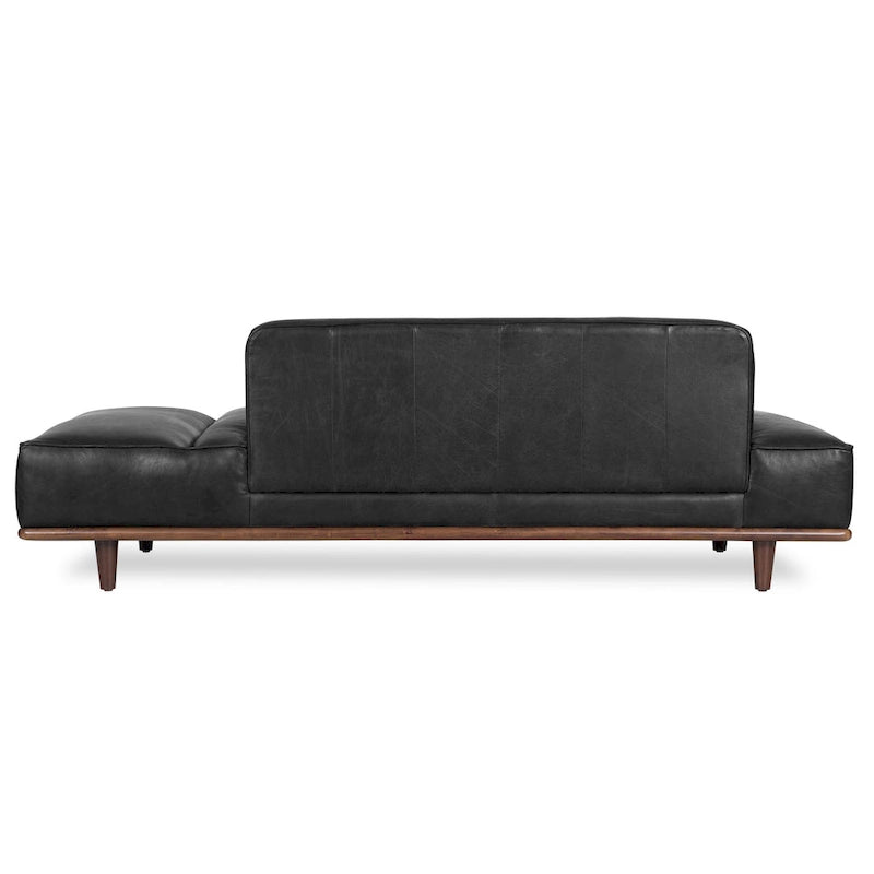 Méridienne Poly &amp; Bark Jasper - Cuir italien pleine fleur véritable