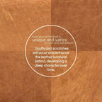 Méridienne Poly &amp; Bark Jasper - Cuir italien pleine fleur véritable