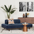 Méridienne Poly &amp; Bark Jasper - Cuir italien pleine fleur véritable