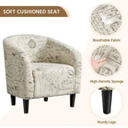 Ensemble fauteuil et repose-pieds Yaheetech contemporain en tissu Club