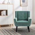 Fauteuil d'appoint ergonomique en velours doux pour salon