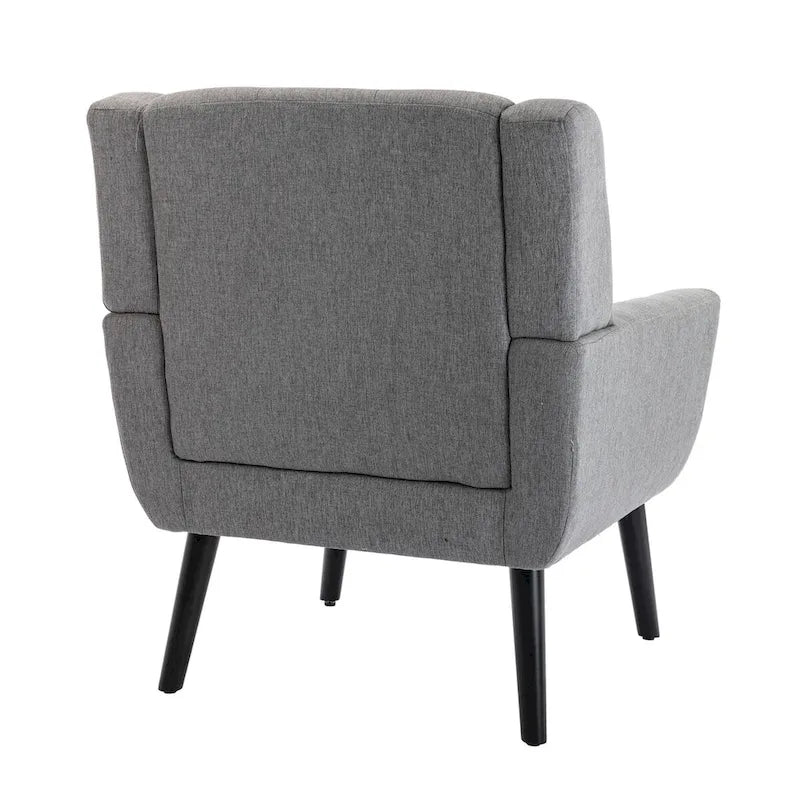 Fauteuil d'appoint ergonomique en velours doux pour salon