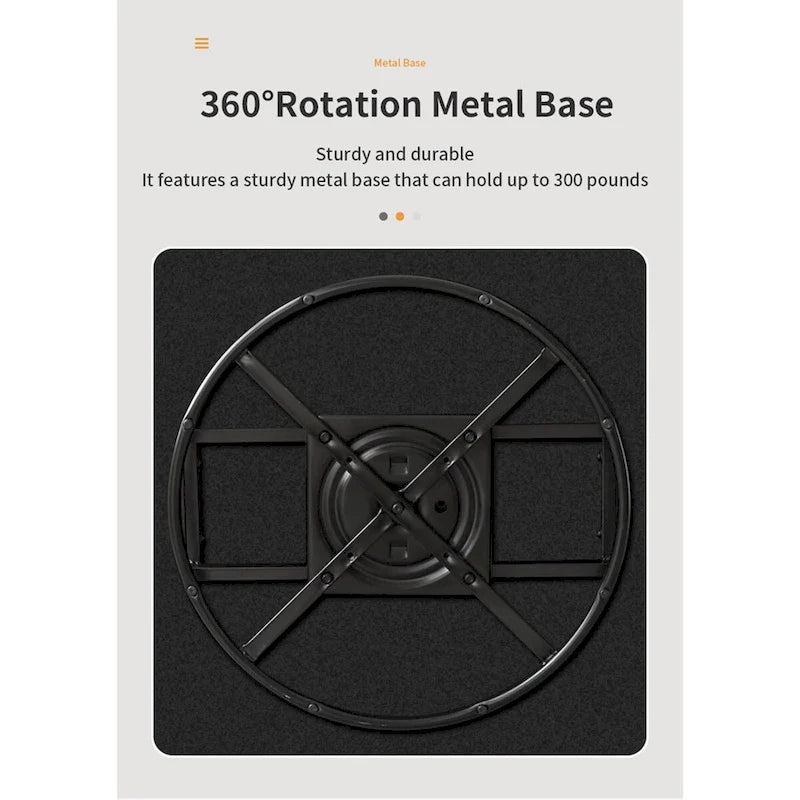 Fauteuil pivotant à 360 degrés, en lin mélangé gris, revêtement en velours doux et moderne, pieds noirs, pour l'intérieur.