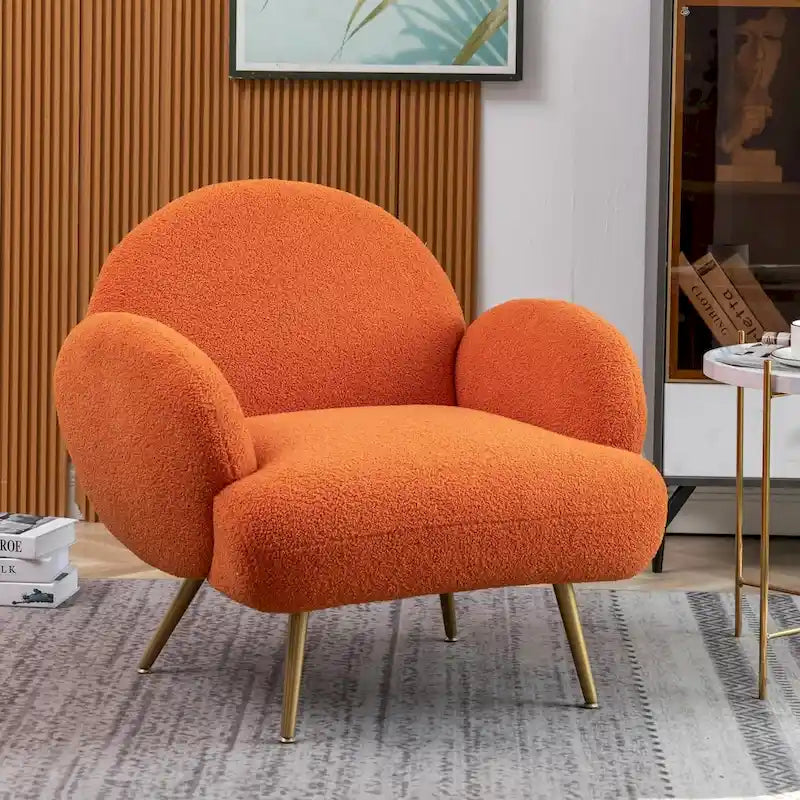 Fauteuil d'appoint moderne XINMICS, fauteuil rembourré pour salon, chambre