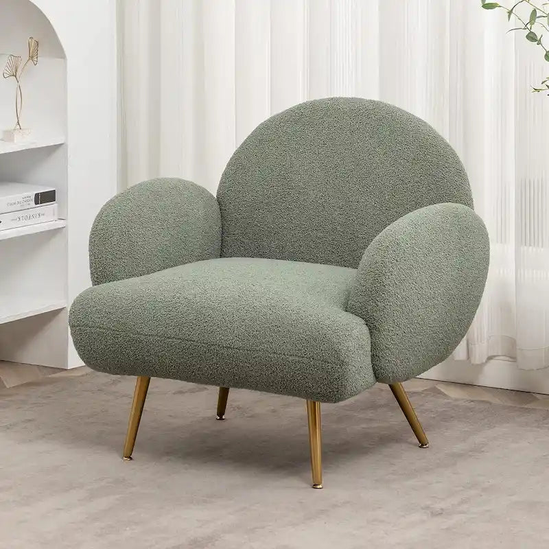 Fauteuil d'appoint moderne XINMICS, fauteuil rembourré pour salon, chambre
