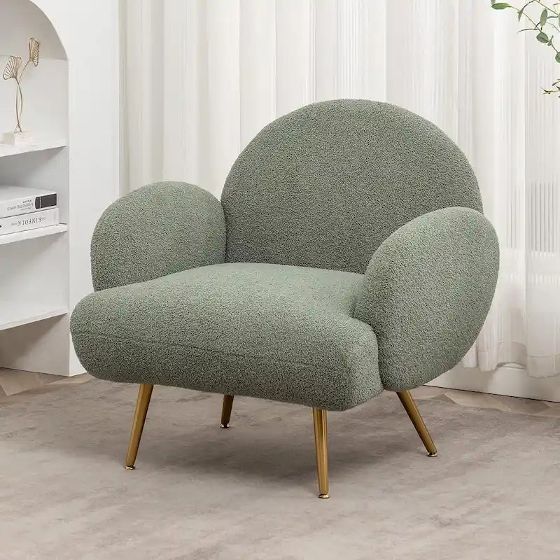 Fauteuil d'appoint moderne XINMICS, fauteuil rembourré pour salon, chambre
