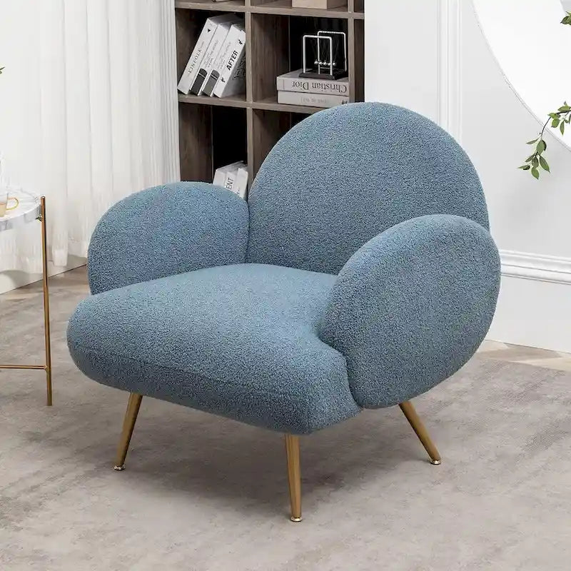 Fauteuil d'appoint moderne XINMICS, fauteuil rembourré pour salon, chambre
