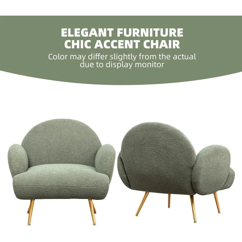 Fauteuil d'appoint moderne XINMICS, fauteuil rembourré pour salon, chambre