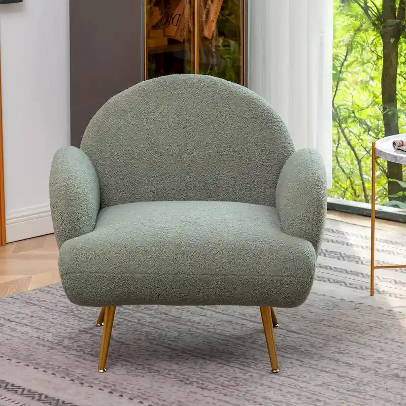 Fauteuil d'appoint moderne XINMICS, fauteuil rembourré pour salon, chambre