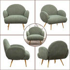 Fauteuil d'appoint moderne XINMICS, fauteuil rembourré pour salon, chambre