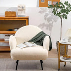 Fauteuil d'appoint moderne XINMICS, fauteuil rembourré pour salon, chambre