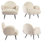 Fauteuil d'appoint moderne XINMICS, fauteuil rembourré pour salon, chambre