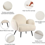 Fauteuil d'appoint moderne XINMICS, fauteuil rembourré pour salon, chambre