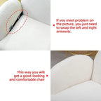 Fauteuil d'appoint moderne XINMICS, fauteuil rembourré pour salon, chambre