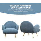 Fauteuil d'appoint moderne XINMICS, fauteuil rembourré pour salon, chambre