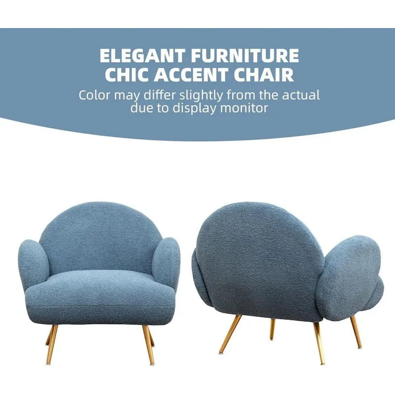 Fauteuil d'appoint moderne XINMICS, fauteuil rembourré pour salon, chambre