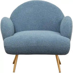 Fauteuil d'appoint moderne XINMICS, fauteuil rembourré pour salon, chambre