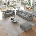 Ensemble de canapés 3 pièces pour salon, canapé moderne avec pouf de rangement