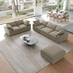 Ensemble de canapés 3 pièces pour salon, canapé moderne avec pouf de rangement