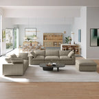 Ensemble de canapés 3 pièces pour salon, canapé moderne avec pouf de rangement