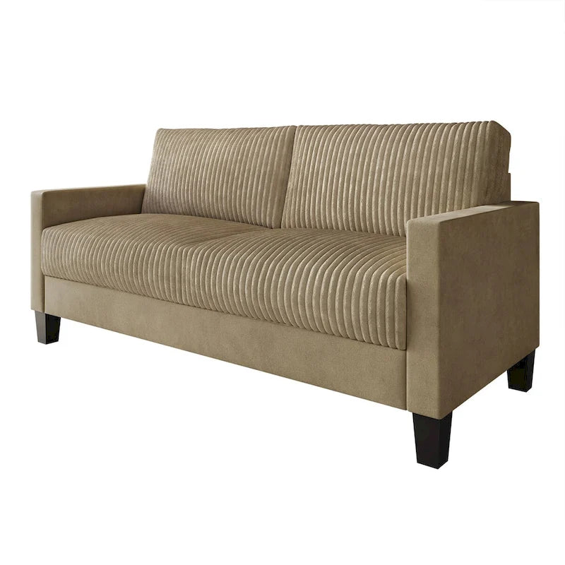 Canapé CraftPorch en velours côtelé, style moderne du milieu du siècle, recouvert de velours