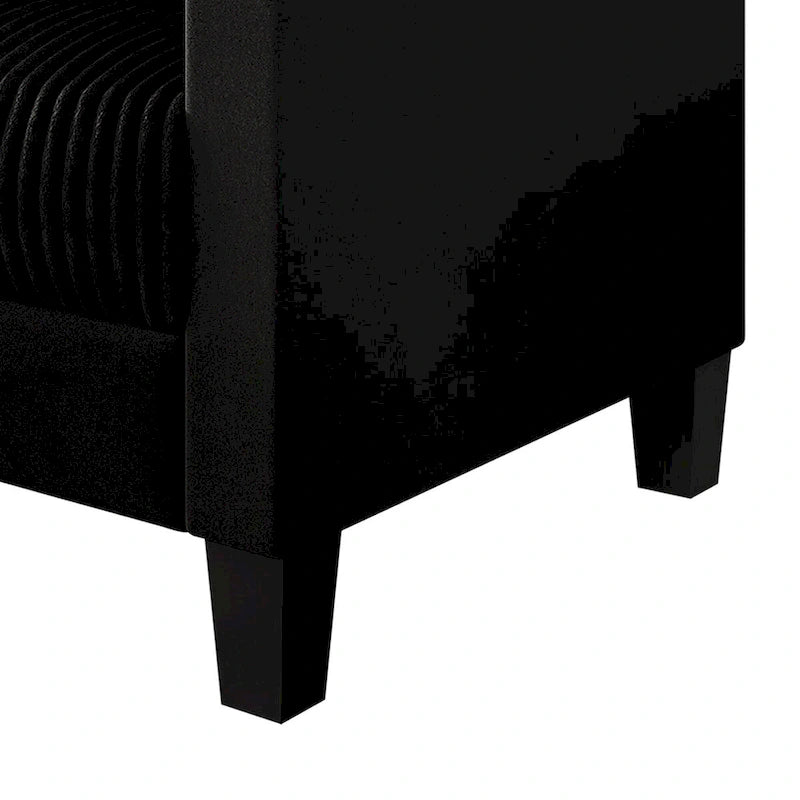 Canapé CraftPorch en velours côtelé, style moderne du milieu du siècle, recouvert de velours