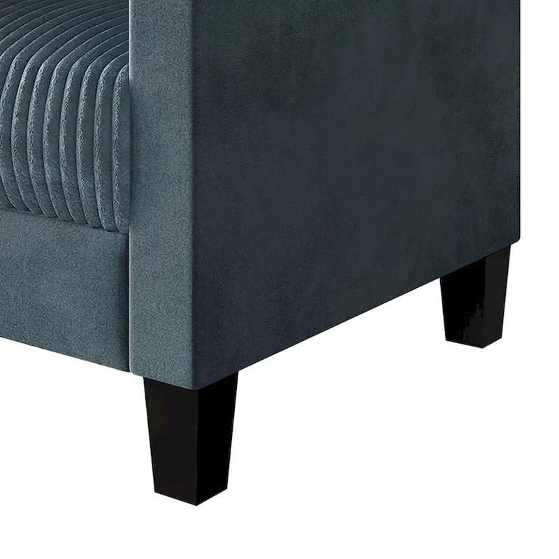 Canapé CraftPorch en velours côtelé, style moderne du milieu du siècle, recouvert de velours