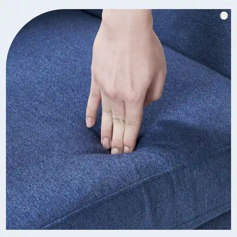 Fauteuil d'appoint en lin LUE BONA, fauteuil confortable pour salon avec accoudoirs, fauteuil capitonné à boutons, ensemble de 2 fauteuils modernes