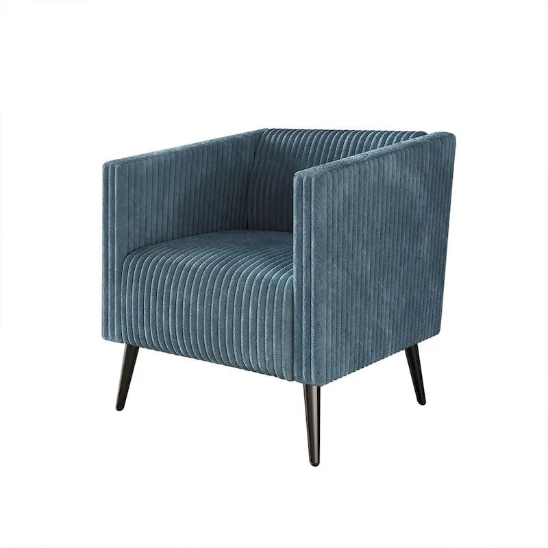 Fauteuil CraftPorch en velours côtelé, moderne et glamour