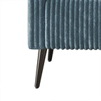 Fauteuil CraftPorch en velours côtelé, moderne et glamour