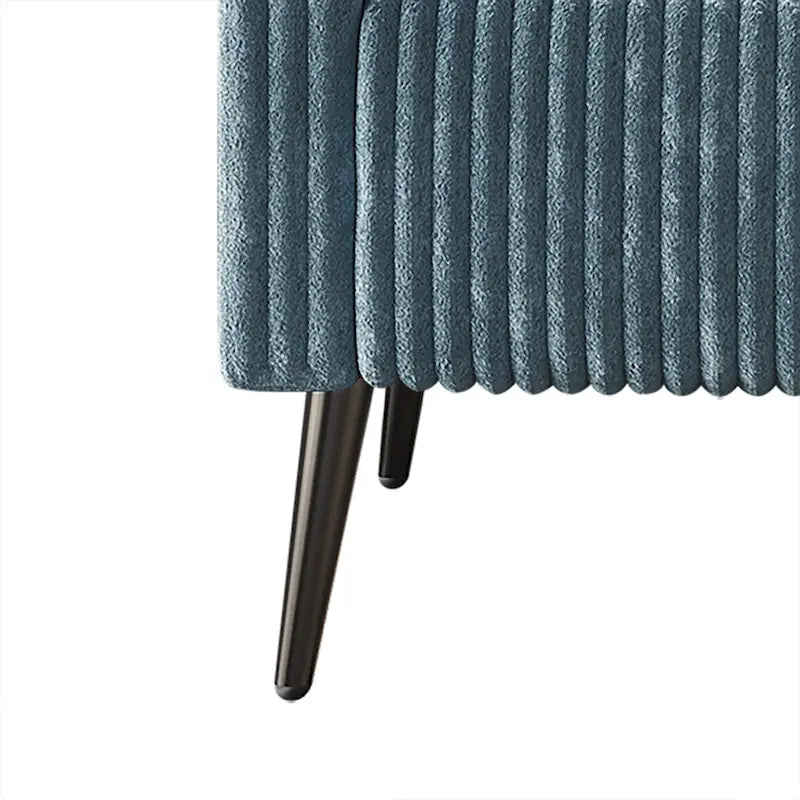 Fauteuil CraftPorch en velours côtelé, moderne et glamour