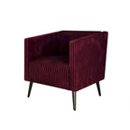 Fauteuil CraftPorch en velours côtelé, moderne et glamour