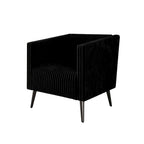 Fauteuil CraftPorch en velours côtelé, moderne et glamour