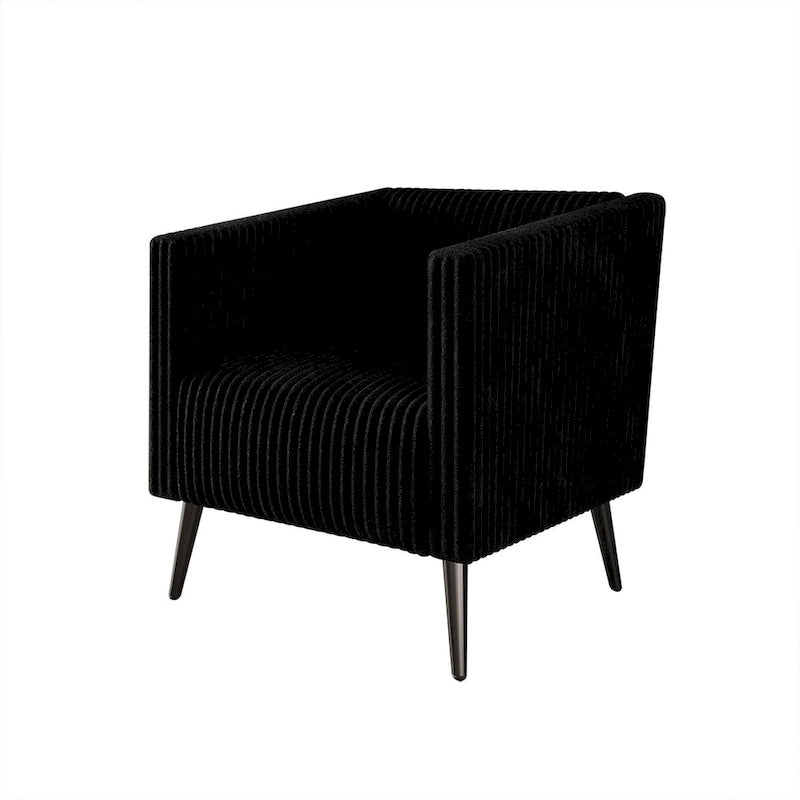Fauteuil CraftPorch en velours côtelé, moderne et glamour