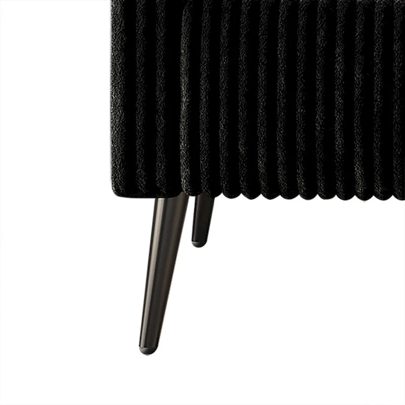 Fauteuil CraftPorch en velours côtelé, moderne et glamour