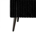 Fauteuil CraftPorch en velours côtelé, moderne et glamour