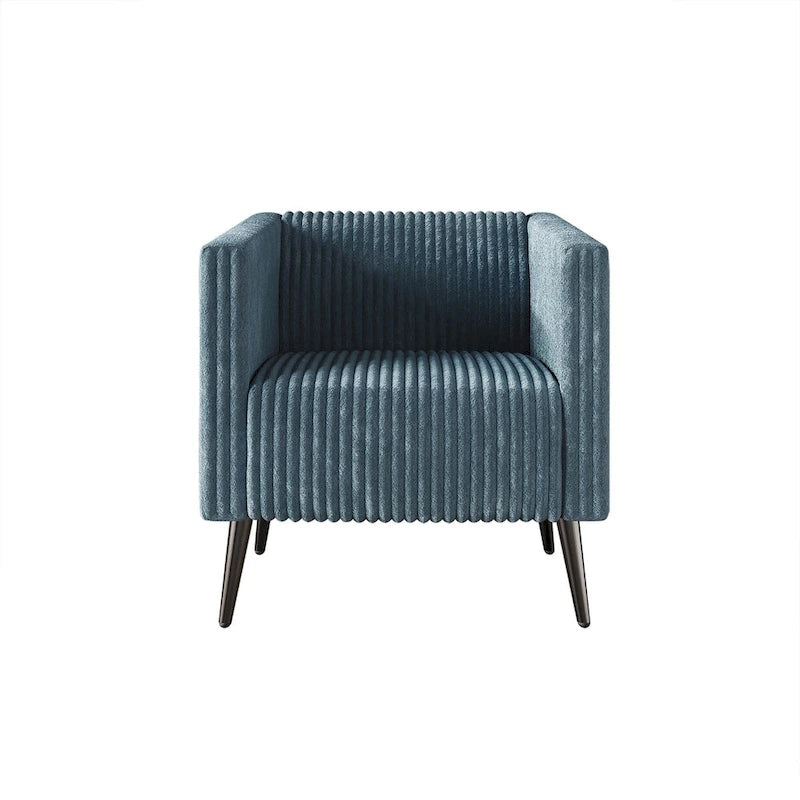Fauteuil CraftPorch en velours côtelé, moderne et glamour