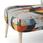 Designart Fusion abstraite colorée du milieu du siècle I Fauteuil d'appoint rembourré de style milieu du siècle et fauteuil moderne du milieu du siècle