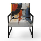 Solid Wood Designart Colorf Mid Century Abstract Fusion I Upholstered Mid-century Accent Chair and Mid-Century Modern Arm Chair - image 20
